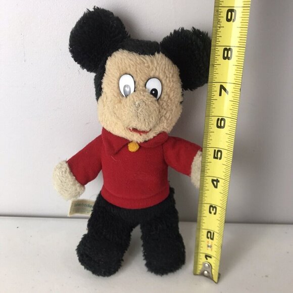 Vintage Walt Disney Productions Knickerbocker Mickey Mouse Plush Toy Stuffed - Picture 2 of 7